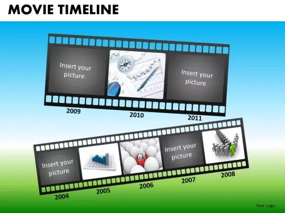 PowerPoint Templates Corporate Teamwork Movie Timeline Ppt Presentation Designs