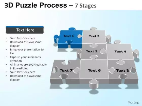 PowerPoint Themes Business Puzzle Process Ppt Theme