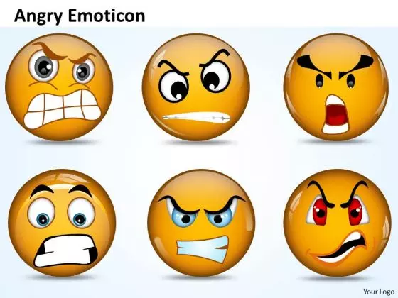 Ppt An Illustration Of Angry Emoticon Business Plan PowerPoint Business Templates
