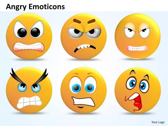 Ppt Angry Emoticons Illustration Picture Business Management PowerPoint Templates