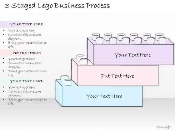 Ppt Slide 3 Staged Lego Business Process Sales Plan
