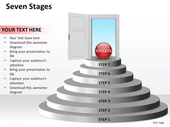 Ppt Staircase To Success Having 7 Steps PowerPoint Templates