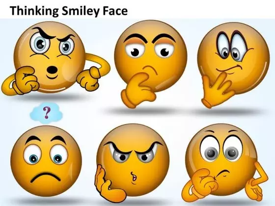 Ppt Thinking Smiley Face Graphic Communication Skills PowerPoint Growth Templates