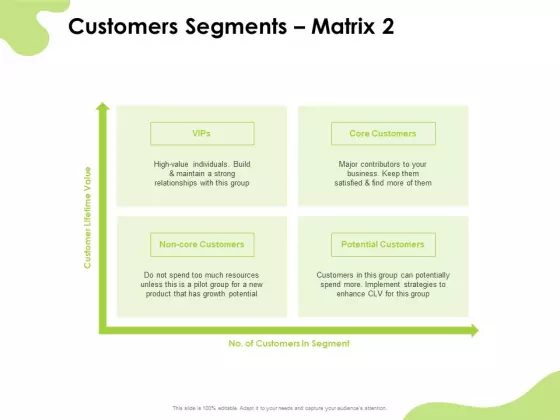 Reach Your Target Audience Customers Segments Matrix Microsoft PDF