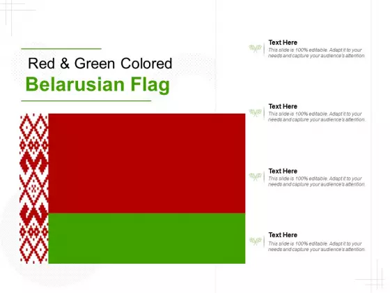 Red And Green Colored Belarusian Flag Ppt PowerPoint Presentation Styles Background Designs