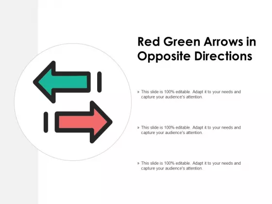 Red Green Arrows In Opposite Directions Ppt PowerPoint Presentation Layouts Picture