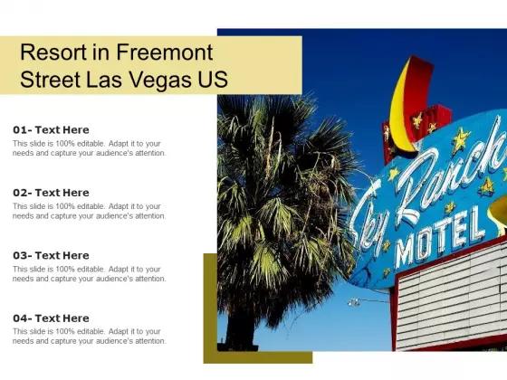 Resort In Freemont Street Las Vegas US Ppt PowerPoint Presentation Gallery Mockup PDF