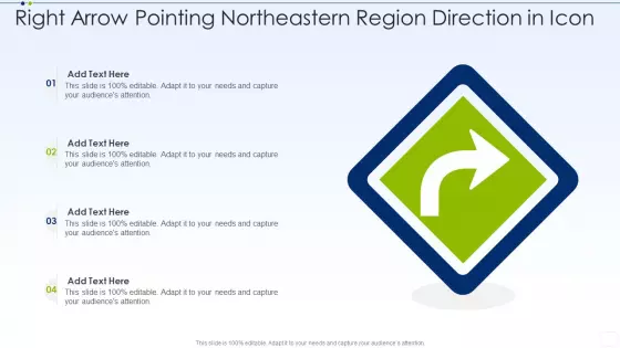 Right Arrow Pointing Northeastern Region Direction In Icon Themes PDF