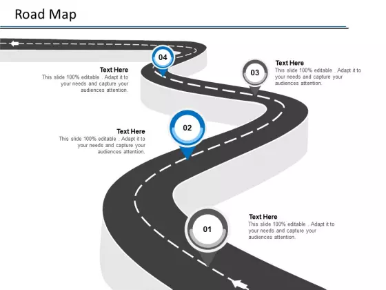 Road Map Four Stage Ppt PowerPoint Presentation Slides Templates