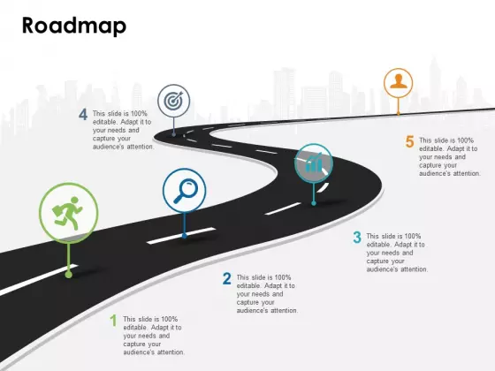 Roadmap Free PowerPoint Slide