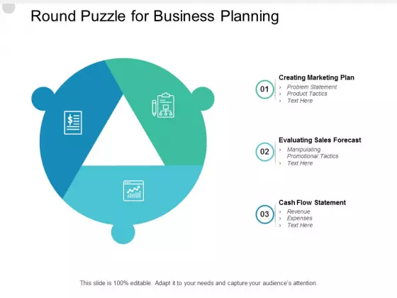 Round Puzzle For Business Planning Ppt PowerPoint Presentation Infographic Template Example