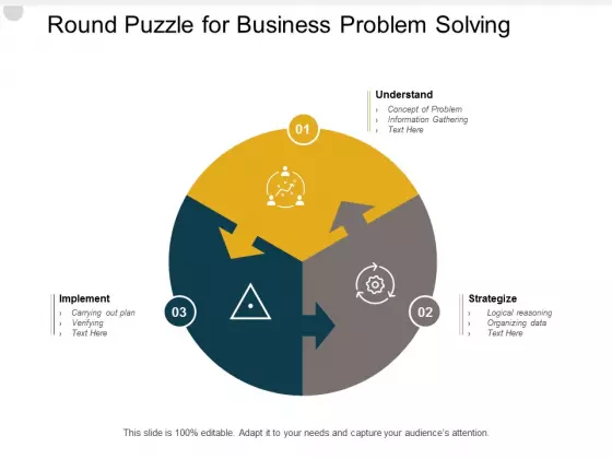 Round Puzzle For Business Problem Solving Ppt PowerPoint Presentation File Graphics