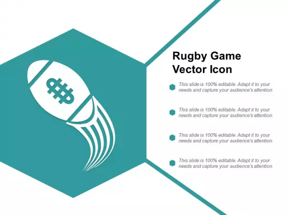 Rugby Game Vector Icon Ppt PowerPoint Presentation Portfolio Show