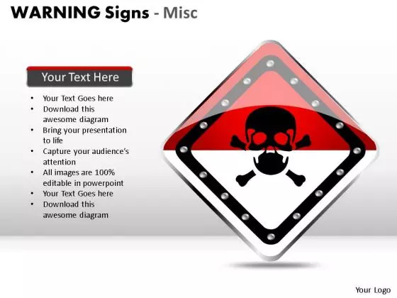 Radioactive Warning Signs PowerPoint Slides And Ppt Diagram Templates