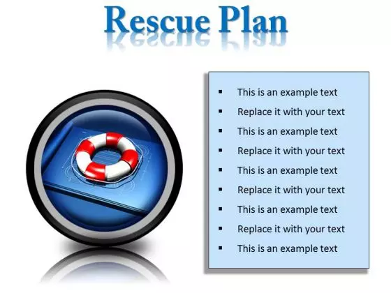 Rescue Plan Metaphor PowerPoint Presentation Slides Cc