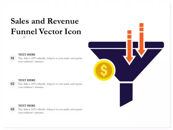 Sales And Revenue Funnel Vector Icon Ppt PowerPoint Presentation Inspiration Outline PDF