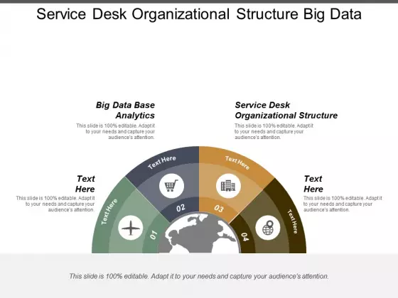 Service Desk Organizational Structure Big Data Base Analytics Ppt PowerPoint Presentation Outline Infographic Template