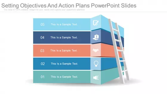 Setting Objectives And Action Plans Powerpoint Slides