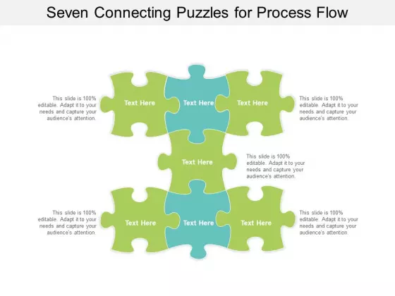 Seven Connecting Puzzles For Process Flow Ppt PowerPoint Presentation Infographics Examples