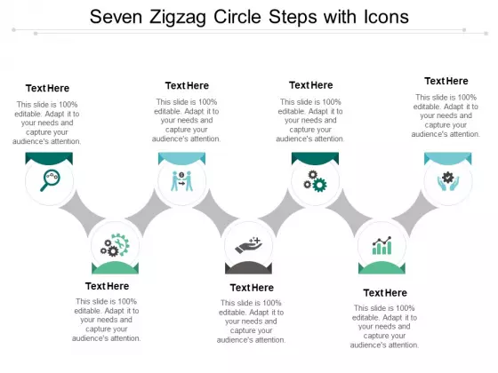 Seven Zigzag Circle Steps With Icons Ppt PowerPoint Presentation Portfolio Model