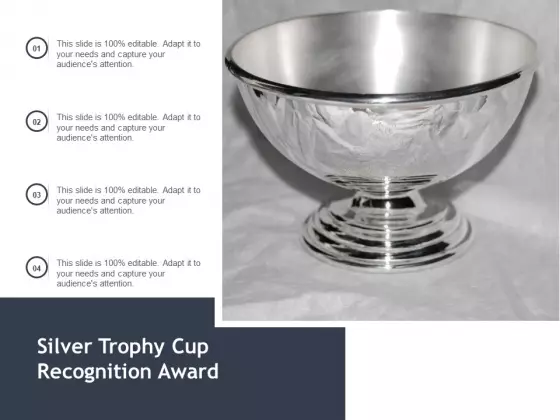 Silver Trophy Cup Recognition Award Ppt PowerPoint Presentation Show Background Images