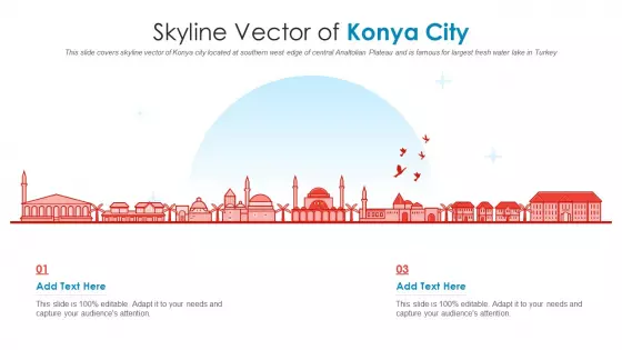 Skyline Vector Of Konya City PowerPoint Presentation PPT Template PDF