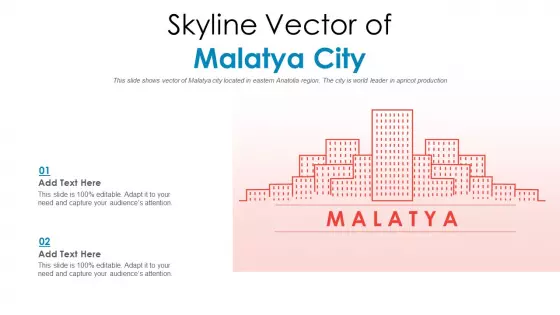 Skyline Vector Of Malatya City PowerPoint Presentation PPT Template PDF