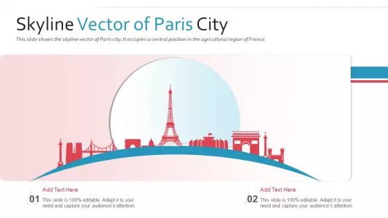 Skyline Vector Of Paris City PowerPoint Presentation Ppt Template PDF