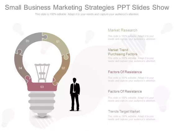 Small Business Marketing Strategies Ppt Slides Show