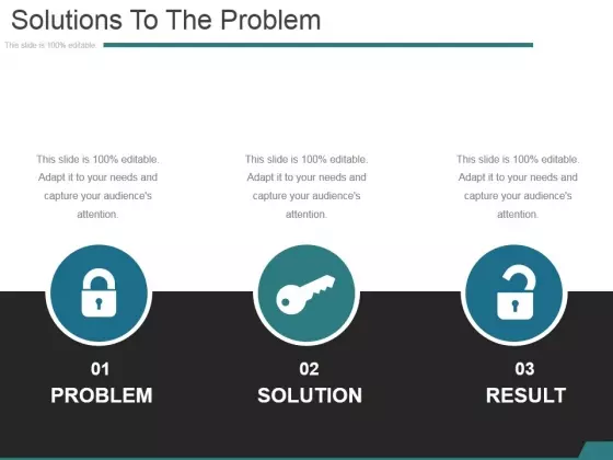Solutions To The Problem Ppt PowerPoint Presentation Show