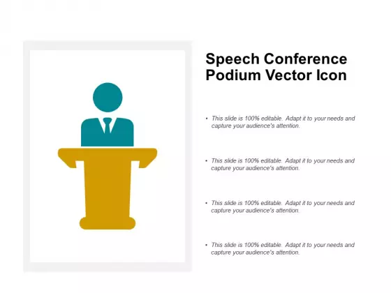Speech Conference Podium Vector Icon Ppt PowerPoint Presentation Styles Styles