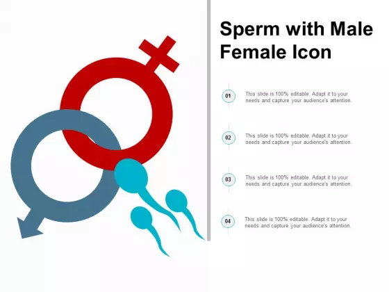 Sperm With Male Female Icon Ppt Powerpoint Presentation Infographics Background Image