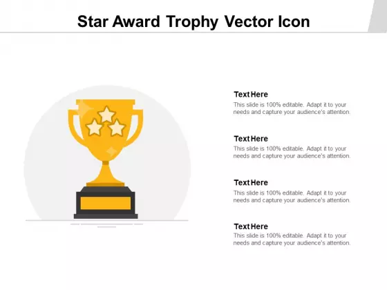 Star Award Trophy Vector Icon Ppt PowerPoint Presentation Icon Aids PDF