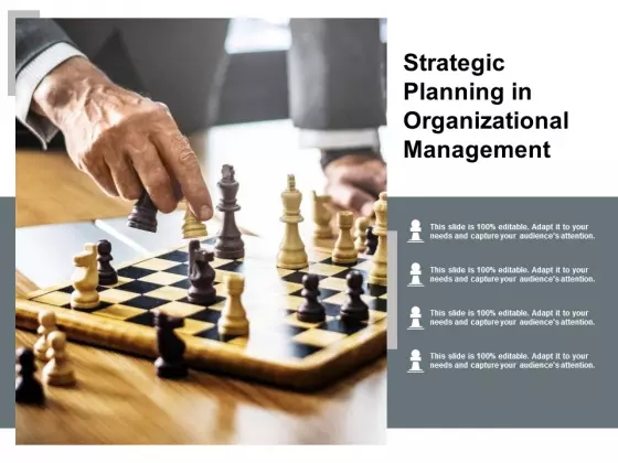 Strategic Planning In Organizational Management Ppt PowerPoint Presentation Icon Clipart
