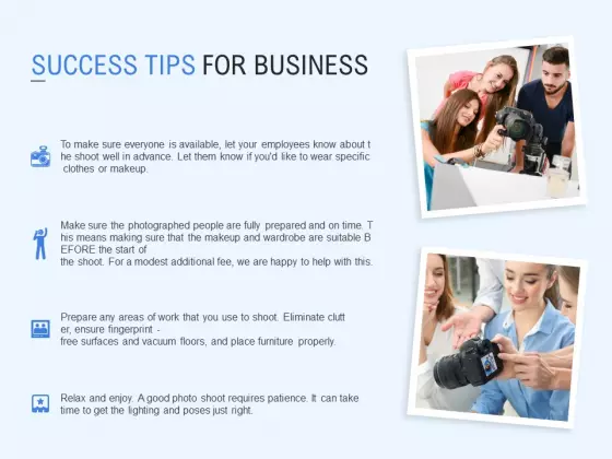 Success Tips For Business Ppt PowerPoint Presentation Slides Outfit