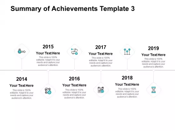Summary Of Achievements Template Six Years Ppt PowerPoint Presentation Templates