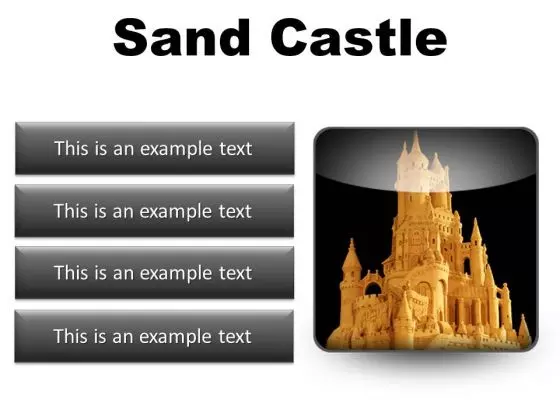 Sand Castle Beauty PowerPoint Presentation Slides S