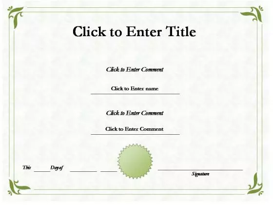 School Award Certificate PowerPoint Templates