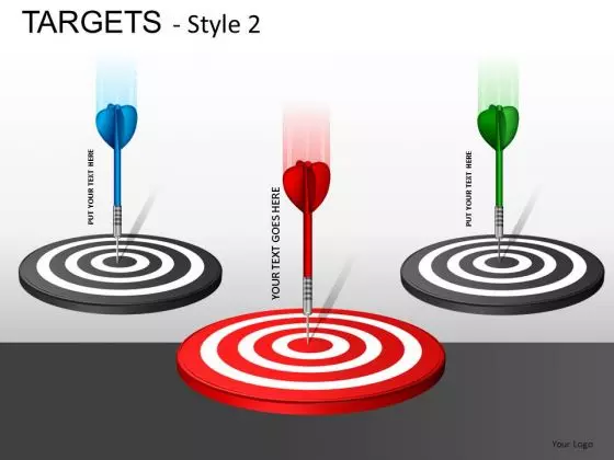 Shapes Targets 2 PowerPoint Slides And Ppt Diagram Templates