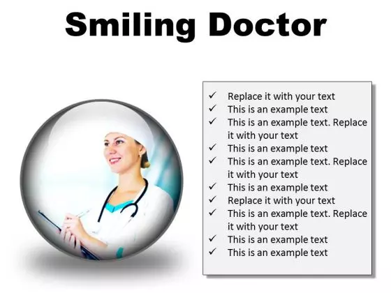 Smiling Doctor Medical PowerPoint Presentation Slides C