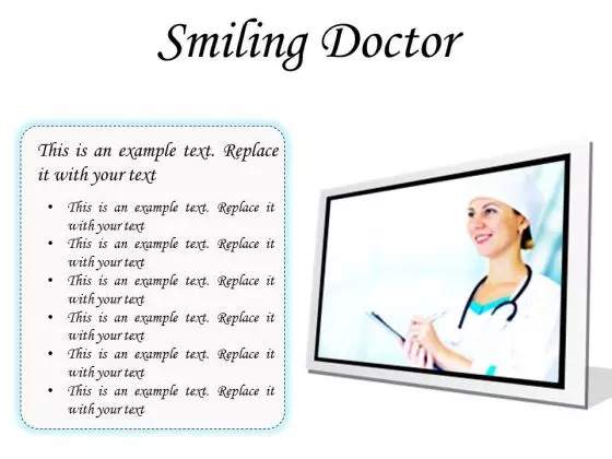 Smiling Doctor Medical PowerPoint Presentation Slides F