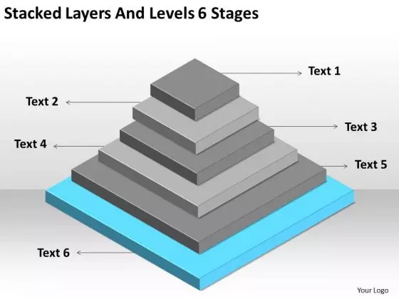 Stacked Layers And Levels 6 Stages Ppt Business Plans Examples Free PowerPoint Templates