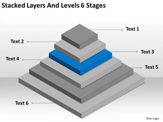 Stacked Layers And Levels 6 Stages Ppt Internet Business Plan PowerPoint Slides