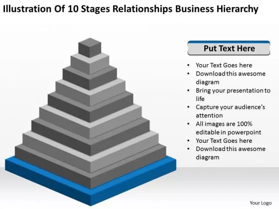 Stages Relationships Business Hierarchy How To Wright Plan PowerPoint Templates