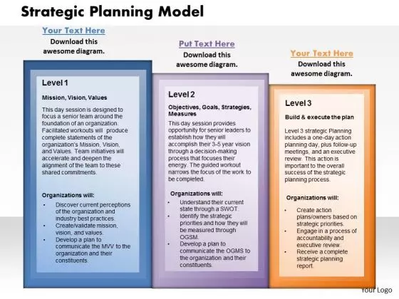Strategy Planning Model Business PowerPoint Presentation
