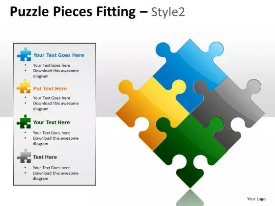 Success Puzzle Pieces Fitting PowerPoint Slides And Ppt Diagram Templates