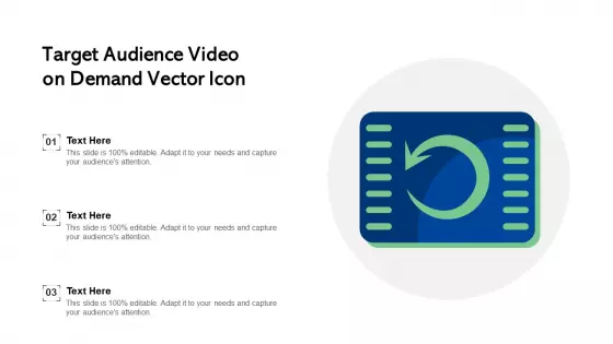 Target Audience Video On Demand Vector Icon Ppt Portfolio Skills PDF