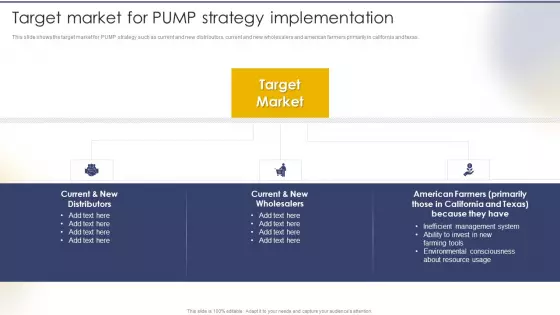 Target Market For PUMP Strategy Implementation Pictures PDF