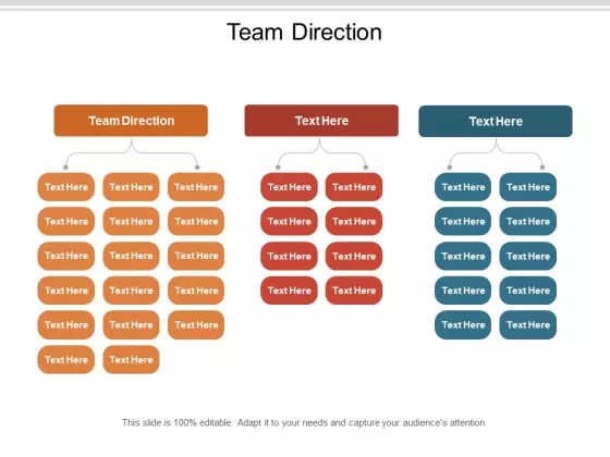 Team Direction Ppt PowerPoint Presentation Visual Aids Professional Cpb