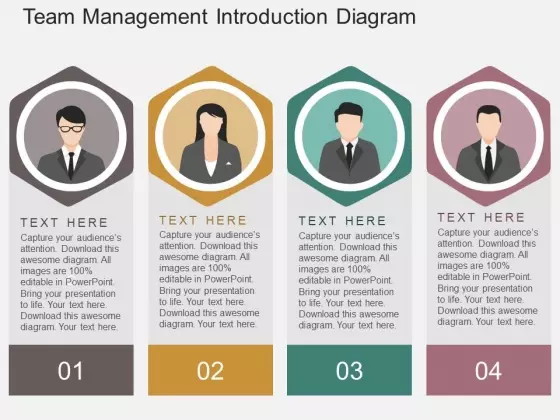 Team Management Introduction Diagram Powerpoint Template